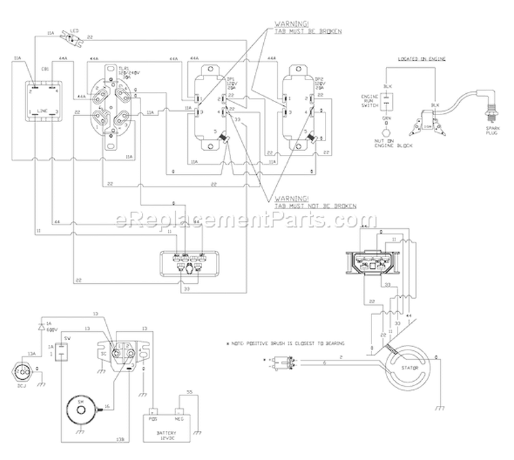 Page F Diagram and Parts List for 030380-0  Briggs and Stratton Generator